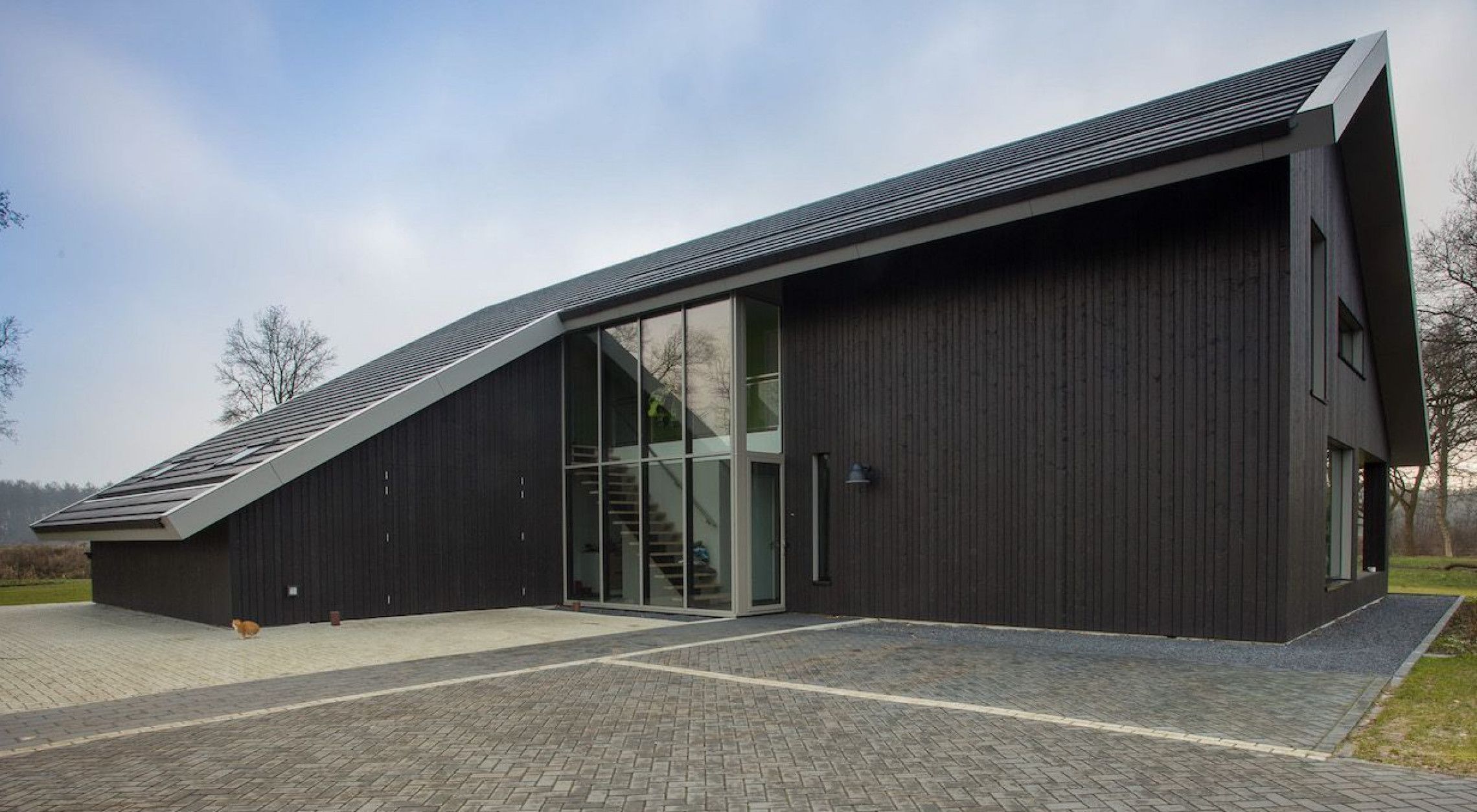 Houten gevel - VäriWood V profiel