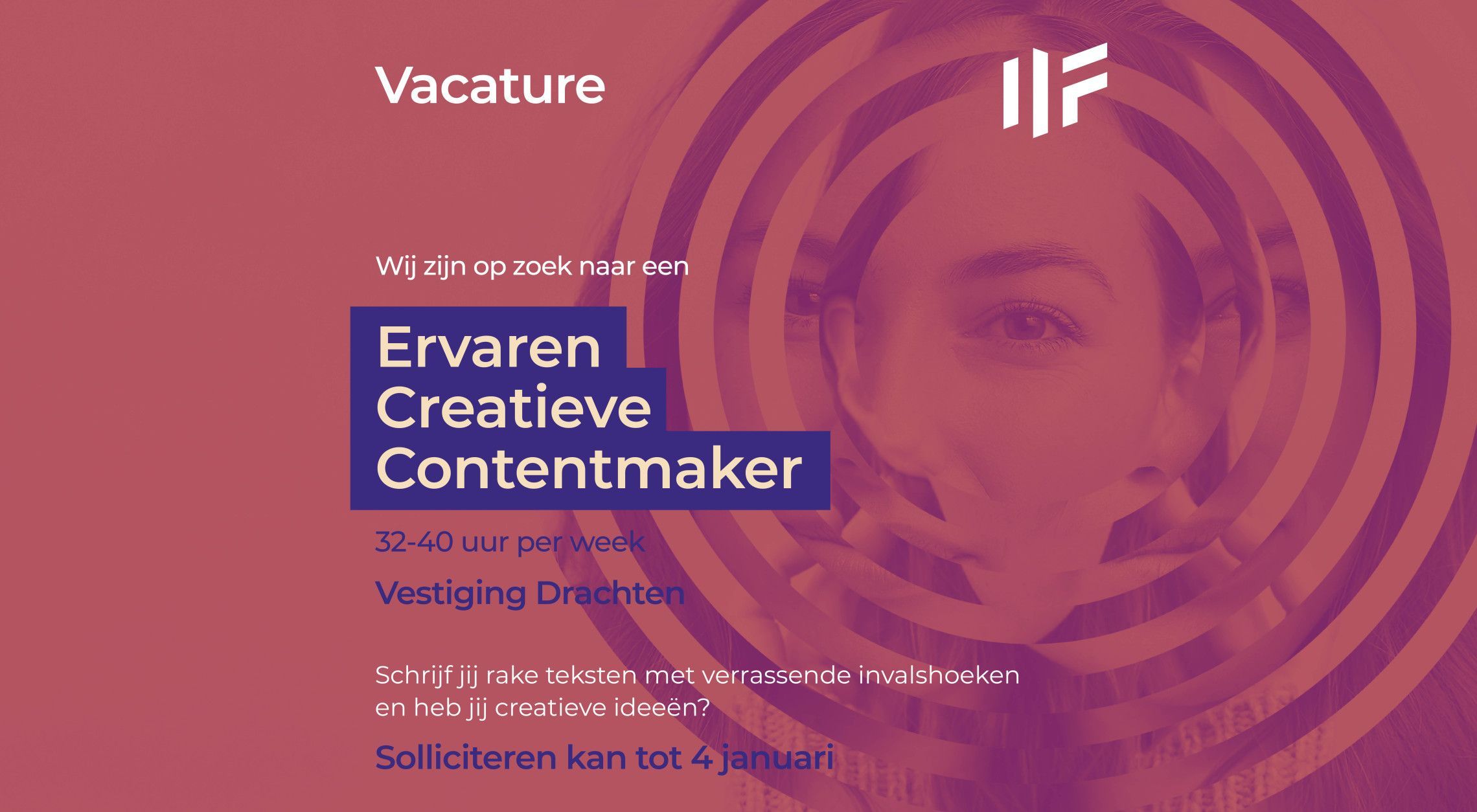 Vacature Ervaren creatieve contentmaker