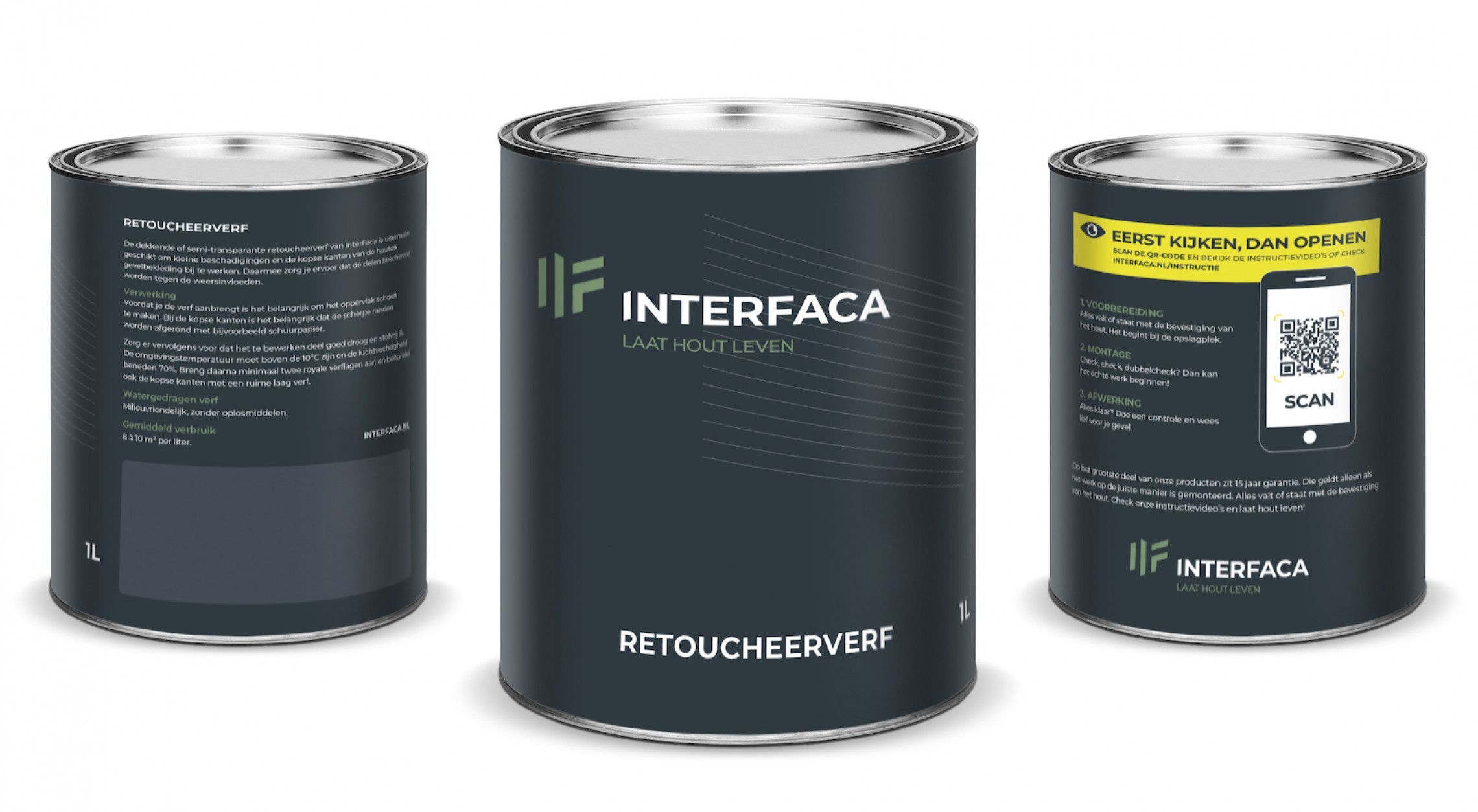 Retoucheerverf - houten gevel