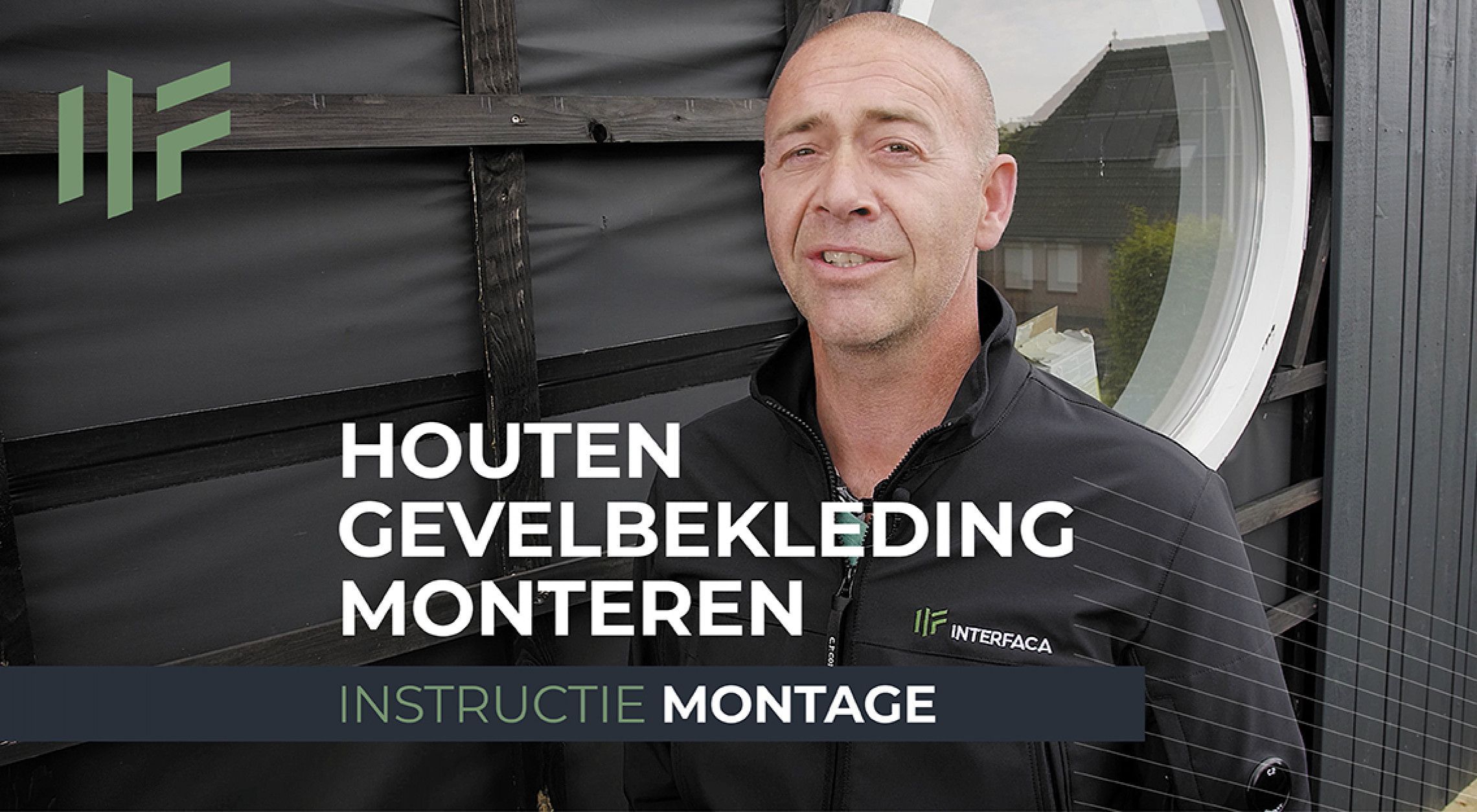 Montage houten gevel
