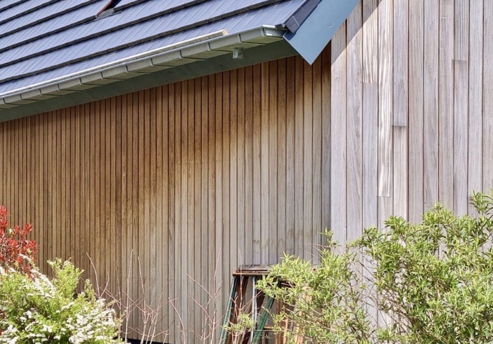 onregelmatige verkleuring onbehandeld hout