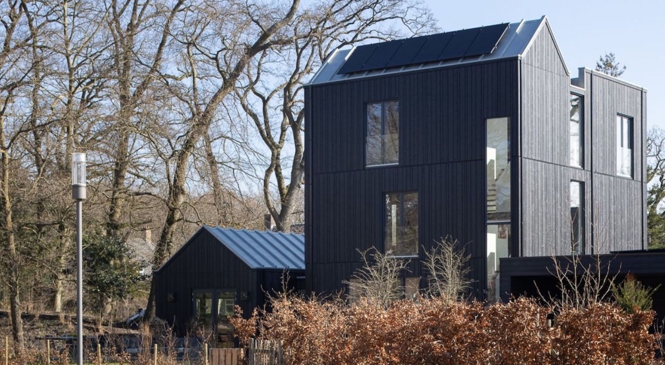 Zwarte houten gevelbekleding - DumoWood