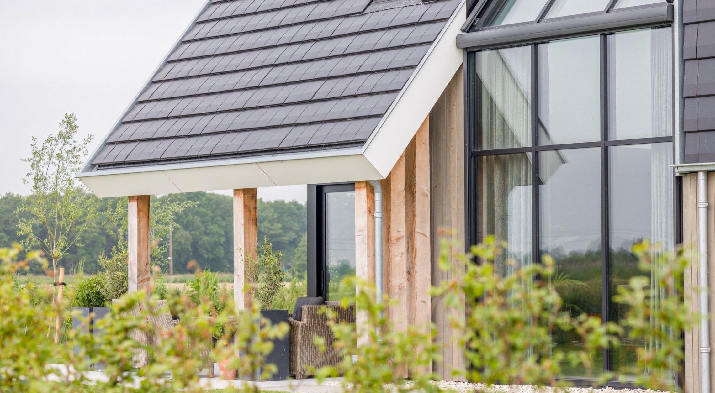 Houten gevelbekleding