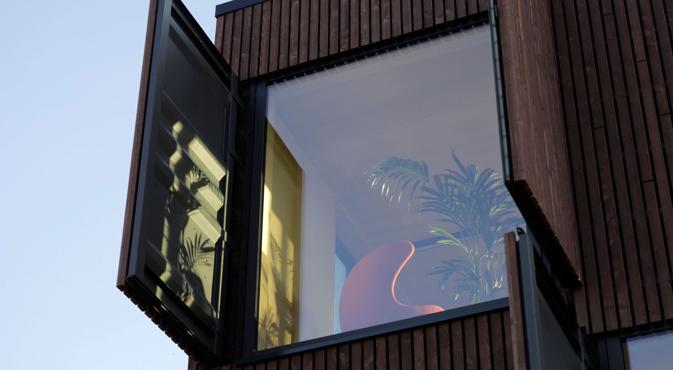 Verticale houten gevelbekleding